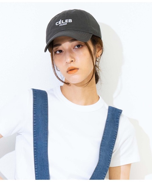 ANAP（アナップ）の「刺繍ロゴキャップ（キャップ・レディース・レッド/ダークグレー・FREE）」の2枚目の写真