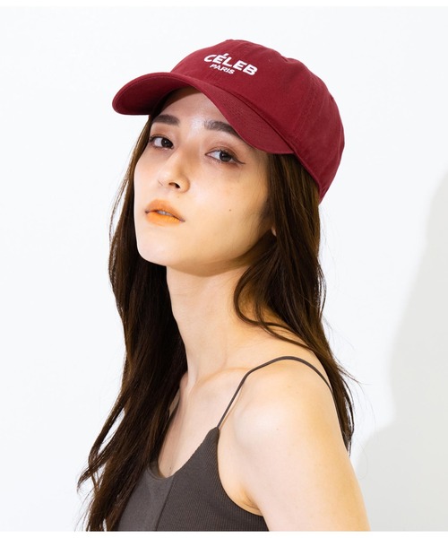 ANAP（アナップ）の「刺繍ロゴキャップ（キャップ・レディース・レッド/ダークグレー・FREE）」の4枚目の写真