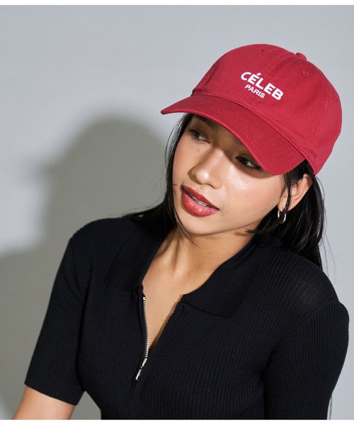 ANAP（アナップ）の「刺繍ロゴキャップ（キャップ・レディース・レッド/ダークグレー・FREE）」の8枚目の写真