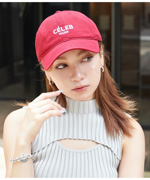 ANAP（アナップ）の「刺繍ロゴキャップ（キャップ・レディース・レッド/ダークグレー・FREE）」の22枚目の写真