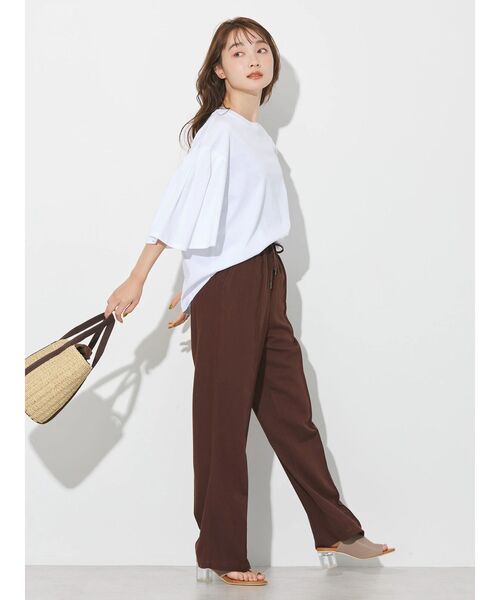 AMERICAN HOLIC（アメリカンホリック）の「キレイCottonポンチ袖フレアカットプルオーバー（Tシャツ/カットソー・レディース・ブラック/ピンク/オフホワイト/ブルー・L/M）」の8枚目の写真