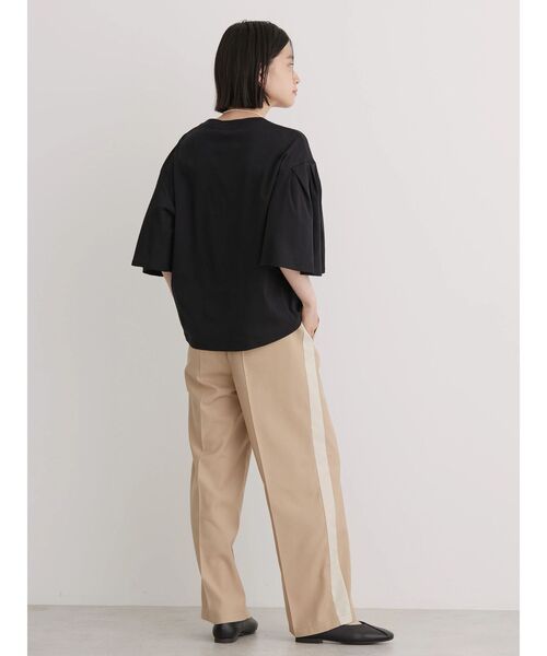 AMERICAN HOLIC（アメリカンホリック）の「キレイCottonポンチ袖フレアカットプルオーバー（Tシャツ/カットソー・レディース・ブラック/ピンク/オフホワイト/ブルー・L/M）」の17枚目の写真