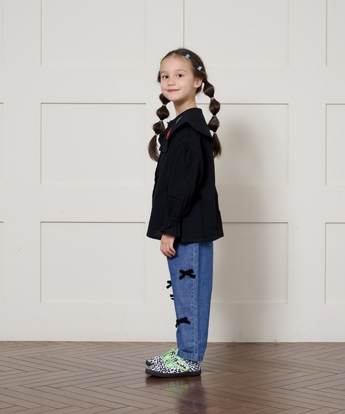 CALMIA(カルミア)の「リボンいっぱいパンツ(80~150cm)(その他パンツ・キッズ・ベージュ/ネイビー・130/140/80/90/110/120/150/100)」の8枚目の写真