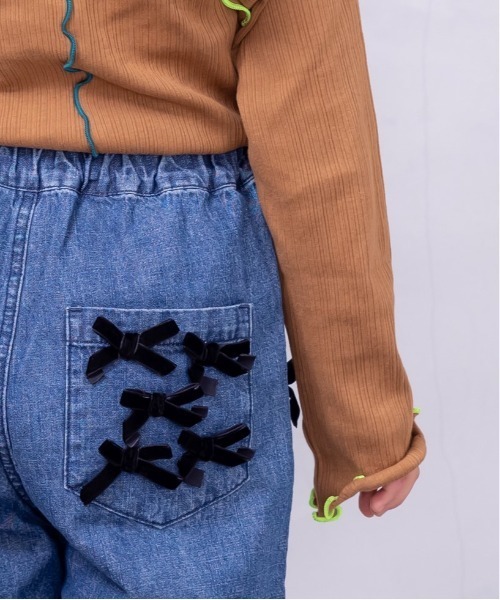 CALMIA(カルミア)の「リボンいっぱいパンツ(80~150cm)(その他パンツ・キッズ・ベージュ/ネイビー・130/140/80/90/110/120/150/100)」の6枚目の写真