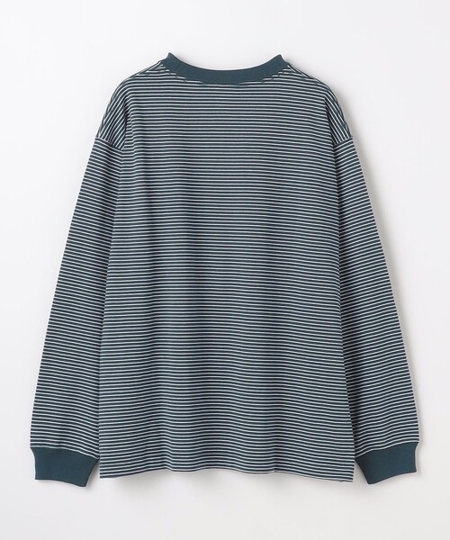 DANTON（ダントン）の「＜DANTON＞ロゴ ボーダー Tシャツ（Tシャツ/カットソー・メンズ・ダークグレー/ネイビー/ダークグリーン・S/M/L）」の6枚目の写真