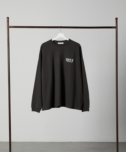 GOOD ROCK SPEED（グッドロックスピード）の「☆【GOOD ROCK SPEED/グッドロックスピード】NYC LOGO LONGSLEEVE TEE　23NYC045W（Tシャツ/カットソー・レディース・ホワイト/チャコール・FREE）」の6枚目の写真