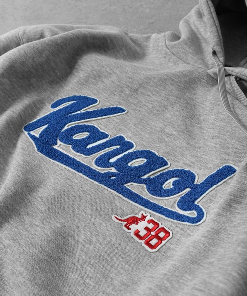 KANGOL(カンゴール)の「【KANGOL】 ワンポイント ロゴ 刺繍 ビッグシルエット 長袖 パーカー(パーカー・メンズ・グレー系/ブラック系/ホワイト系/アイボリー/ホワイト/アイボリー系/ネイビー/杢グレー/チャコール/ブラック/オートミール/ネイビー系/ダークグリーン/ブルー/ダークグリーン系/ブルー系・MEDIUM/X-LARGE/LARGE)」の20枚目の写真