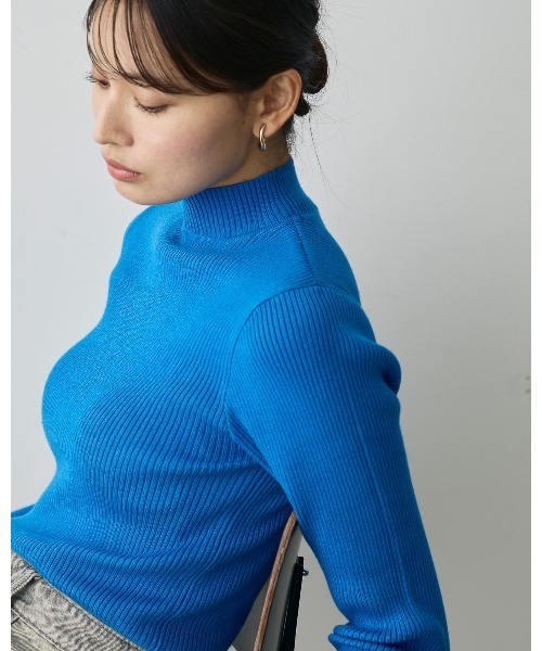 セール】【S,M,Lサイズ展開】ハイネックリブニット（ニット/セーター