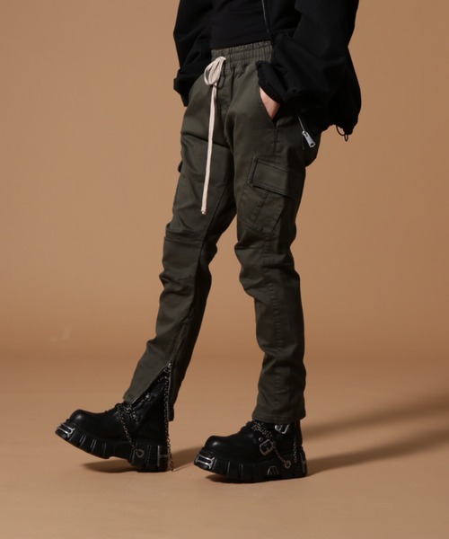 DANKE SCHON(ダンケシェーン)の「【WEB&DEPOT限定】DankeSchon/ダンケシェーン/STRETCH TWILL ZIP CARGO(カーゴパンツ・レディース・ブラック/カーキ・XL/S/M/L)」の16枚目の写真