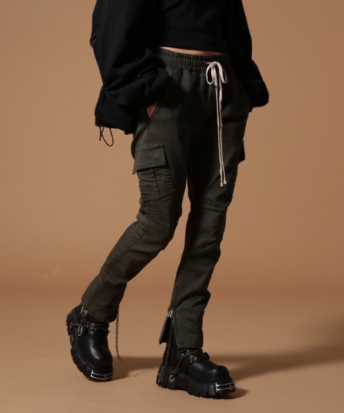 値下げ不可　DankeSchon ダンケシェーン　カーゴパンツ WEB&DEPOT限定】DankeSchon/ダンケシェーン/STRETCH TWILL ZIP
