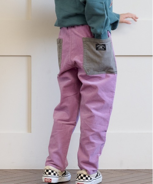Life Support Products（ライフサポートプロダクツ）の「コールテンタックロングパンツ（80～150cm）（その他パンツ・キッズ・ブルー/グリーン/ベージュ/ラベンダー/オレンジ/チャコール/イエロー/ブラック/グレー/バイオレット/ローズ/サンドベージュ・110/130/140/80/90/95/120/150/100）」の9枚目の写真