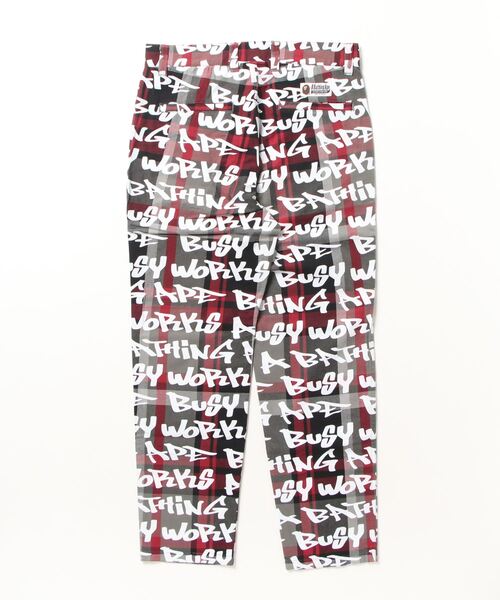 A BATHING APE（アベイシングエイプ）の「BAPE GRAFFITI CHECK ONE POINT RELAXED FIT PANTS M（その他パンツ・メンズ・ブルー/ブラック・SMALL/XX-LARGE/LARGE/MEDIUM/X-LARGE）」の3枚目の写真