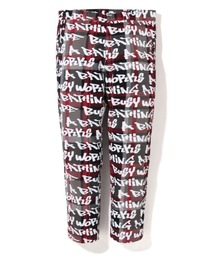 BAPE GRAFFITI CHECK ONE POINT RELAXED FIT PANTS M