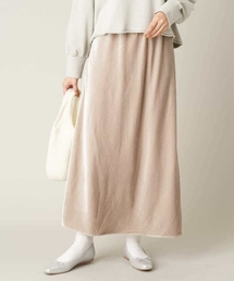 ベロアセミフレアスカート