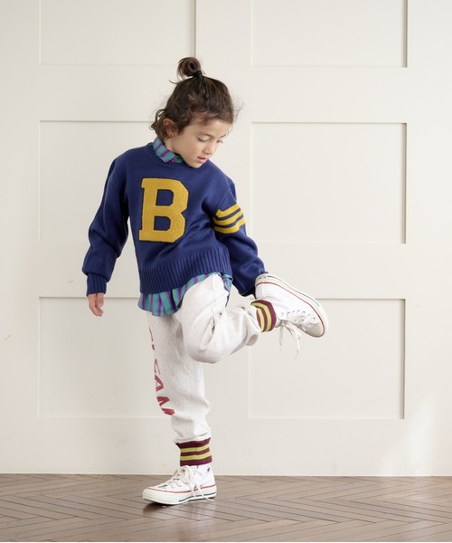 BIG FIELD（ビッグフィールド）の「スウェットクロッチパンツ（80～150cm）（スウェットパンツ・キッズ・オフホワイト/グリーン/ブラウン・100/120/95/140/130/80/90/150/110）」の17枚目の写真