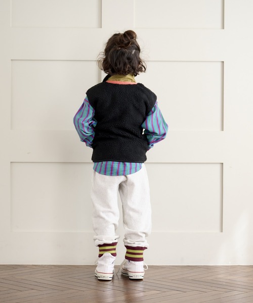 BIG FIELD（ビッグフィールド）の「スウェットクロッチパンツ（80～150cm）（スウェットパンツ・キッズ・オフホワイト/グリーン/ブラウン・100/120/95/140/130/80/90/150/110）」の21枚目の写真