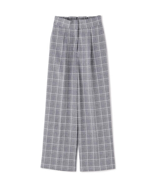 N.（N. Natural Beauty Basic）（エヌエヌナチュラルビューティーベーシック）の「【S Size Line】◆チェックハイウエストスラックスワイドパンツ（スラックス・レディース・グレー系その他/ベージュ系その他・MEDIUM/SMALL）」の3枚目の写真