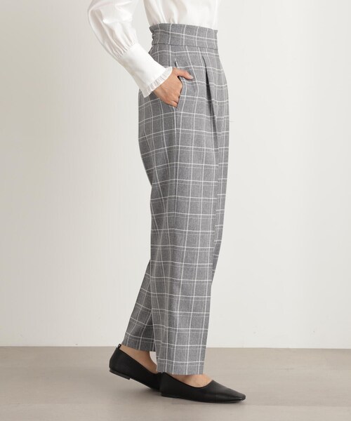 N.（N. Natural Beauty Basic）（エヌエヌナチュラルビューティーベーシック）の「【S Size Line】◆チェックハイウエストスラックスワイドパンツ（スラックス・レディース・グレー系その他/ベージュ系その他・MEDIUM/SMALL）」の12枚目の写真