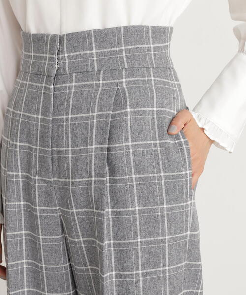 N.（N. Natural Beauty Basic）（エヌエヌナチュラルビューティーベーシック）の「【S Size Line】◆チェックハイウエストスラックスワイドパンツ（スラックス・レディース・グレー系その他/ベージュ系その他・MEDIUM/SMALL）」の14枚目の写真