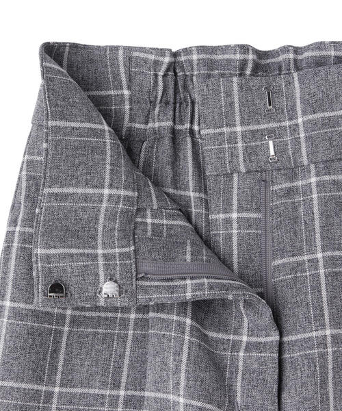 N.（N. Natural Beauty Basic）（エヌエヌナチュラルビューティーベーシック）の「【S Size Line】◆チェックハイウエストスラックスワイドパンツ（スラックス・レディース・グレー系その他/ベージュ系その他・MEDIUM/SMALL）」の16枚目の写真