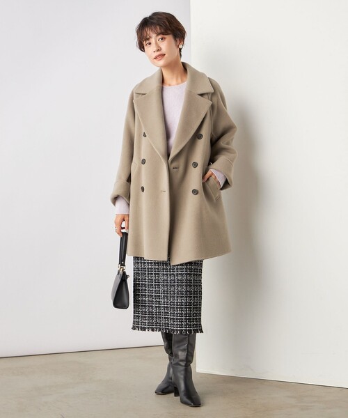 NOLLEY'S sophi　シャルムビーバーピーコート　タグ付未使用品 NOLLEY'S sophi シャルムビーバーピーコート タグ付未使用品 NOLLEY'S