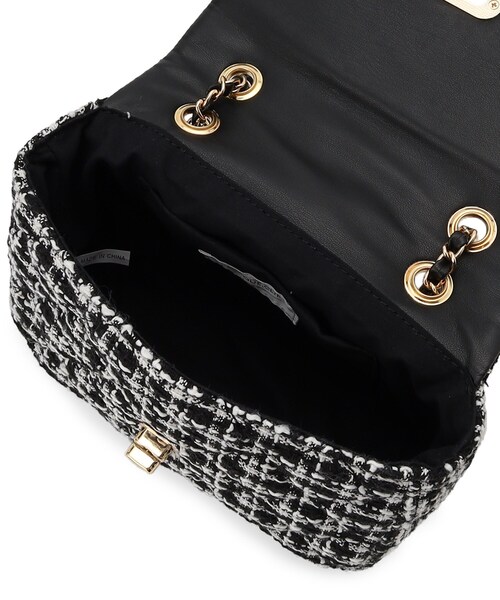 OPAQUE.CLIP（オペークドットクリップ）の「◆【2WAY】キルティングチェーンショルダー（ショルダーバッグ・レディース・ブラック系1/ブラック/ライトベージュ・00）」の5枚目の写真