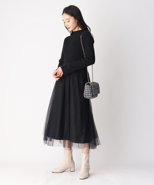 OPAQUE.CLIP（オペークドットクリップ）の「◆【2WAY】キルティングチェーンショルダー（ショルダーバッグ・レディース・ブラック系1/ブラック/ライトベージュ・00）」の19枚目の写真