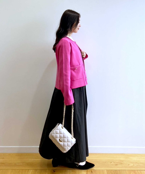 OPAQUE.CLIP（オペークドットクリップ）の「◆【2WAY】キルティングチェーンショルダー（ショルダーバッグ・レディース・ブラック系1/ブラック/ライトベージュ・00）」の22枚目の写真