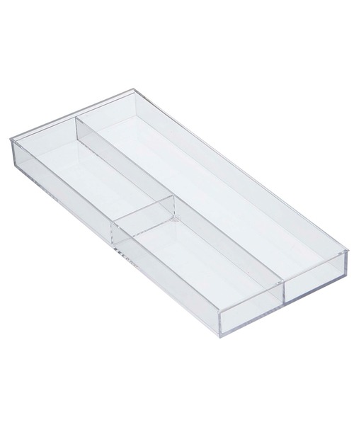 tower（タワー）の「tower(タワー)　伸縮＆スライド　カトラリートレー（キッチン収納・レディース・ホワイト/ブラック・F）」の6枚目の写真