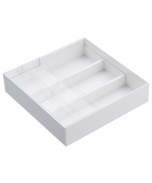 tower（タワー）の「tower(タワー)　伸縮＆スライド　カトラリートレー（キッチン収納・レディース・ホワイト/ブラック・F）」の7枚目の写真