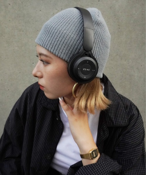 Jelly moo（ジェリームー）の「【 Jelly moo / ジェリームー 】 リブニット ビーニー #（ニットキャップ/ビーニー・レディース・ホワイト/グレー/ブラック/ベージュ/カーキ・FREE）」の3枚目の写真