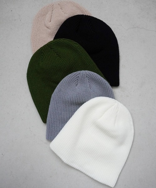 Jelly moo（ジェリームー）の「【 Jelly moo / ジェリームー 】 リブニット ビーニー #（ニットキャップ/ビーニー・レディース・ホワイト/グレー/ブラック/ベージュ/カーキ・FREE）」の7枚目の写真