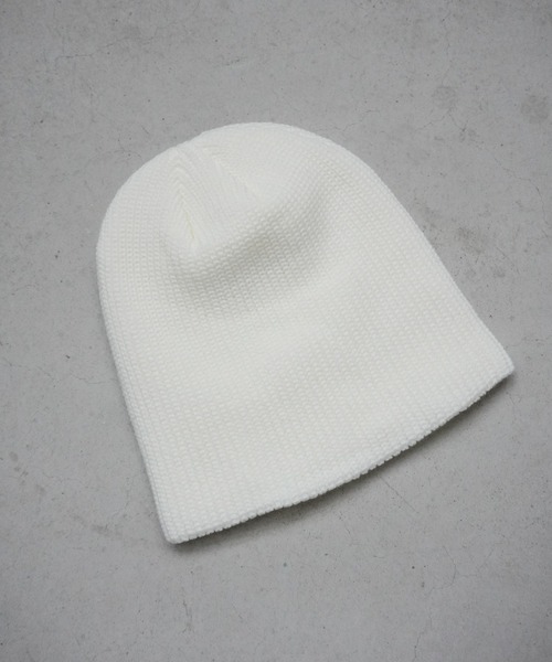 Jelly moo（ジェリームー）の「【 Jelly moo / ジェリームー 】 リブニット ビーニー #（ニットキャップ/ビーニー・レディース・ホワイト/グレー/ブラック/ベージュ/カーキ・FREE）」の8枚目の写真