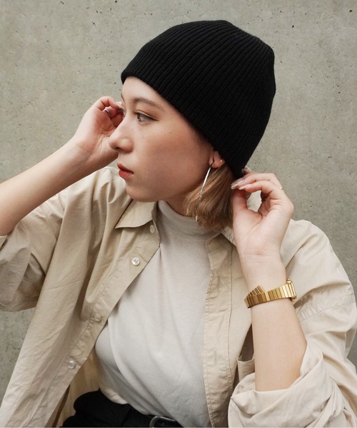 Jelly moo / ジェリームー 】 リブニット ビーニー #（ニットキャップ