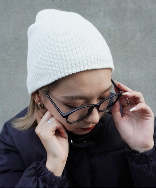 Jelly moo（ジェリームー）の「【 Jelly moo / ジェリームー 】 リブニット ビーニー #（ニットキャップ/ビーニー・レディース・ホワイト/グレー/ブラック/ベージュ/カーキ・FREE）」の15枚目の写真