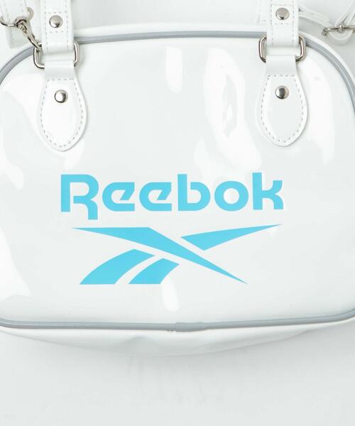 Reebok（リーボック）の「∴WEGO/別注Reebokエナメルボストンバッグ（ショルダーバッグ・レディース・ブラック/ブルー/ホワイト・FREE）」の14枚目の写真