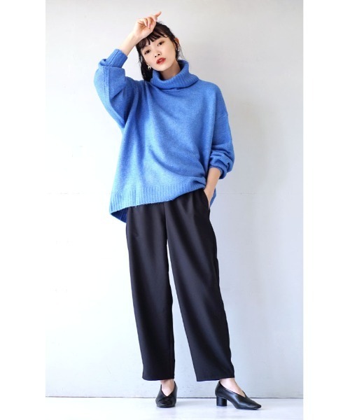 e-zakkamania stores（イーザッカマニアストアーズ）の「セミワイド テーパードパンツ（その他パンツ・レディース・グレー/ブラウン/ブラック・M）」の4枚目の写真