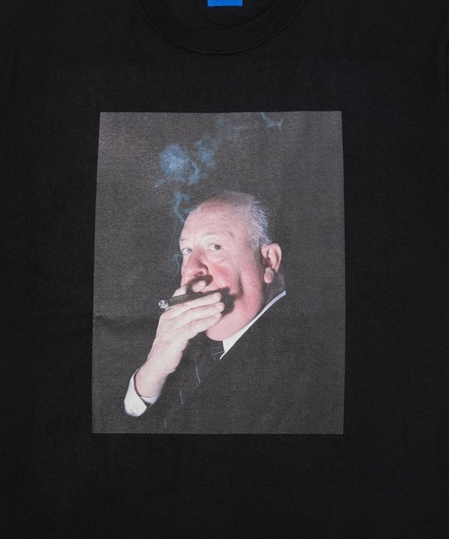 bonjour records(ボンジュールレコーズ)の「【Bonjour Records/ボンジュールレコード】 Hitchcock Smoke TEE ヒッチコック「Smoke」ショートスリーブTシャツ(Tシャツ/カットソー・メンズ・ブラック/ホワイト・L/M/XL/S)」の9枚目の写真