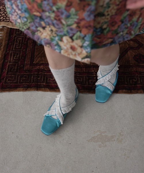 SANSeLF（サンセルフ）の「tassel cross ballet shoes【SANSeLF】ses24s001（バレエシューズ・レディース・ブラウン/ライトブルー/ブラック・39/38/37/36/35）」の13枚目の写真