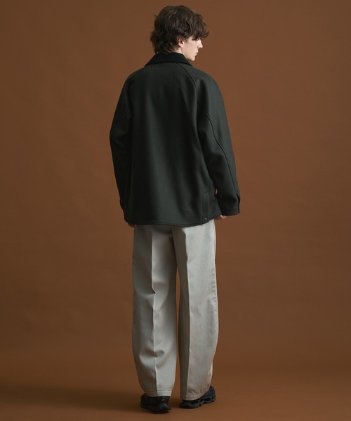 PUBLIC TOKYO（パブリックトウキョウ）の「Super140s メルトンハンティングブルゾン / 保温 / 天然撥水 / 抗菌防臭 / 2way（ブルゾン・メンズ・ブラウン/ブラック系その他2/カーキ・3/2/1）」の16枚目の写真