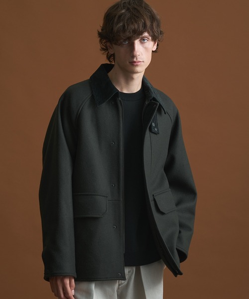 【22AW】PUBLIC TOKYO S140メルトンハンティングジャケット 22AW】PUBLIC TOKYO S140メルトンハンティングジャケット