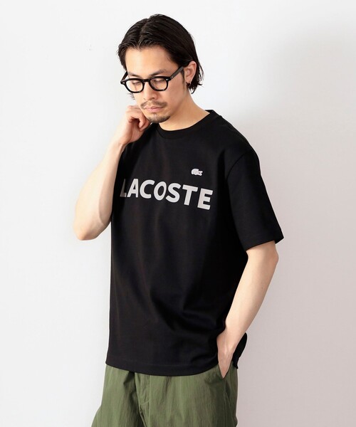 【ラコステ】ヘビーウェイトブランドネームロゴTシャツ ラコステ LACOSTE ヘビーウェイトブランドネームロゴTシャツ