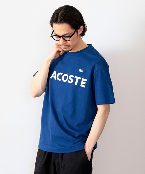 LACOSTE（ラコステ）の「LACOSTE / ヘビーウェイト ブランドネーム ロゴTシャツ（Tシャツ/カットソー・メンズ・ホワイト/ブラック/ネイビー・2/4/3/5）」の14枚目の写真