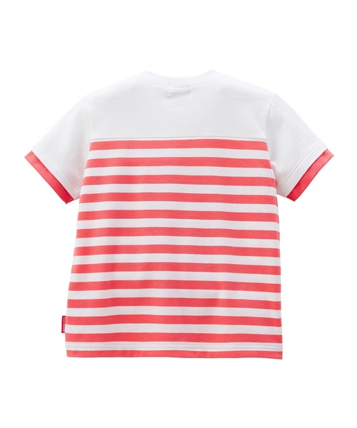 MIKI HOUSE(ミキハウス)の「カラバリボーダー半袖Tシャツ(Tシャツ/カットソー・キッズ・ネイビー/パープル/ブルー系その他/グリーン/コーラルピンク・80cm/90cm/100cm/110cm/120cm/130cm/140cm/150cm)」の14枚目の写真