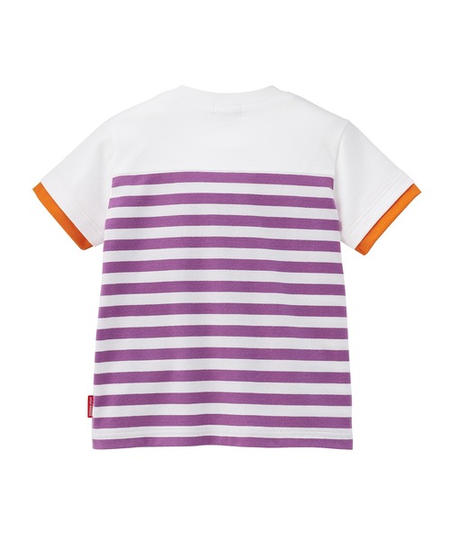 MIKI HOUSE(ミキハウス)の「カラバリボーダー半袖Tシャツ(Tシャツ/カットソー・キッズ・ネイビー/パープル/ブルー系その他/グリーン/コーラルピンク・80cm/90cm/100cm/110cm/120cm/130cm/140cm/150cm)」の12枚目の写真