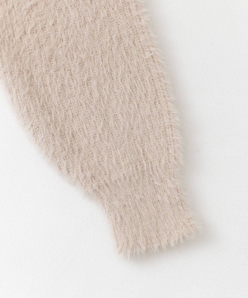 HEYUMM（ヘユム）の「クルーネックラメカーディガン（カーディガン/ボレロ・レディース・チャコールグレー/アイボリー/ライトベージュ/レッド/ベージュ系その他/グレー系その他・ONE）」の17枚目の写真