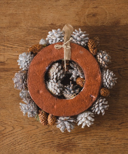 BIRTHDAY BAR(バースデイバー)の「merry wreath クリスマスリース Mサイズ(インテリア雑貨・レディース・ホワイト・0)」の8枚目の写真