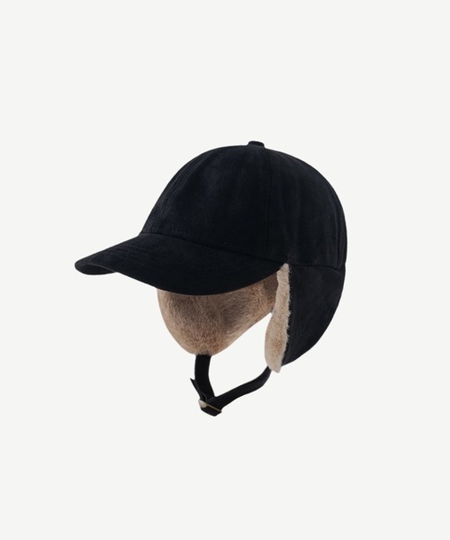 Revo.（レボ）の「スエードタッチ フライトキャップ（キャップ・レディース・ベージュ/グレー/ブラック/アイボリー・FREE）」の8枚目の写真