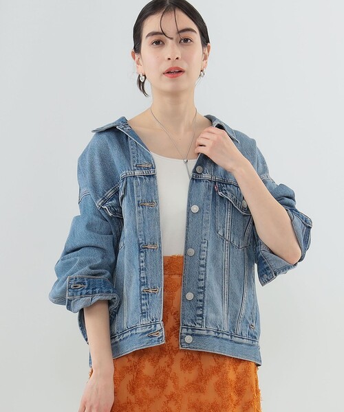 Ray BEAMS(レイビームス)の「LEVI’S(R) / 90s Trucker Jacket(デニムジャケット・レディース・ブルー・SMALL)」の1枚目の写真