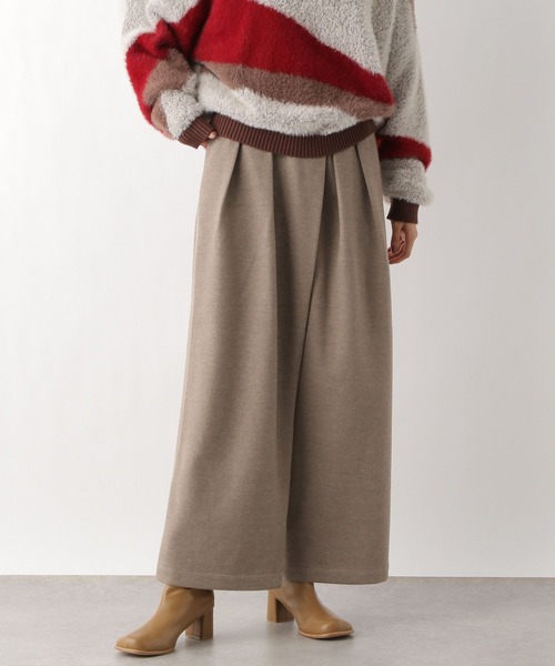 LEPSIM（レプシィム）の「メルトンラップワイドパンツ　983465（その他パンツ・レディース・グレー/ベージュ/ダークネイビー・FREE）」の2枚目の写真